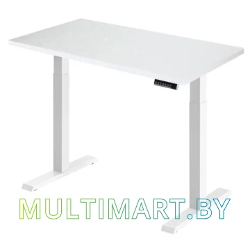 Стол для работы стоя ErgoSmart Electric Desk Compact 1360x800x36 мм (альпийский белый/белый)